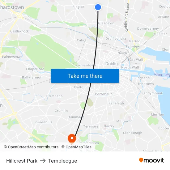 Hillcrest Park to Templeogue map