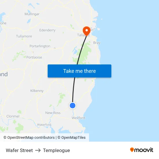 Wafer Street to Templeogue map