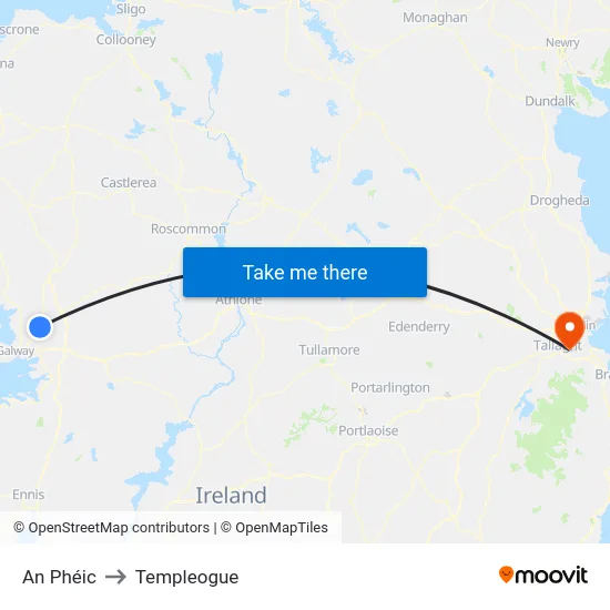 An Phéic to Templeogue map
