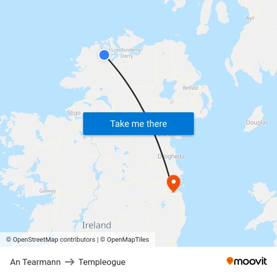 An Tearmann to Templeogue map