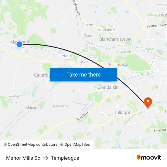Manor Mills Sc to Templeogue map