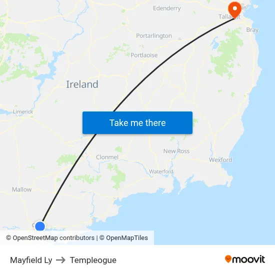 Mayfield Ly to Templeogue map