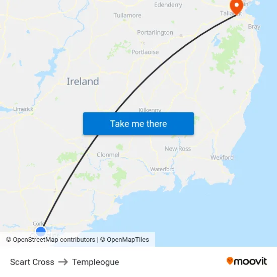 Scart Cross to Templeogue map