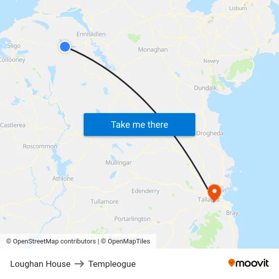 Loughan House to Templeogue map