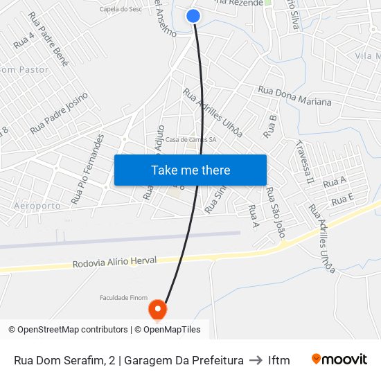 Rua Dom Serafim, 2 | Garagem Da Prefeitura to Iftm map