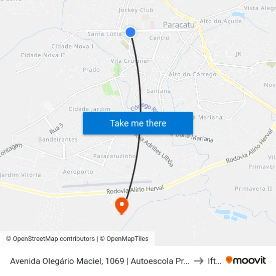 Avenida Olegário Maciel, 1069 | Autoescola Promove to Iftm map