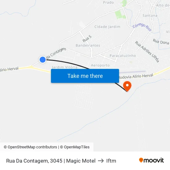 Rua Da Contagem, 3045 | Magic Motel to Iftm map