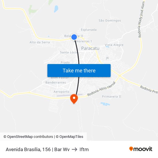 Avenida Brasília, 156 | Bar Wv to Iftm map