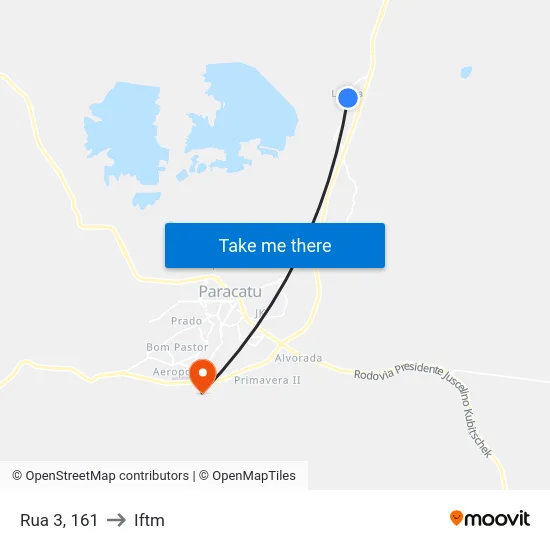 Rua 3, 161 to Iftm map
