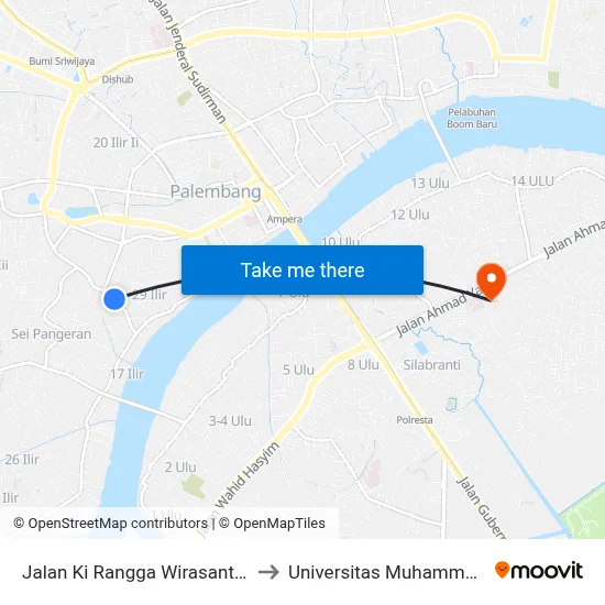 Jalan Ki Rangga Wirasantika, 73 to Universitas Muhammadiyah map