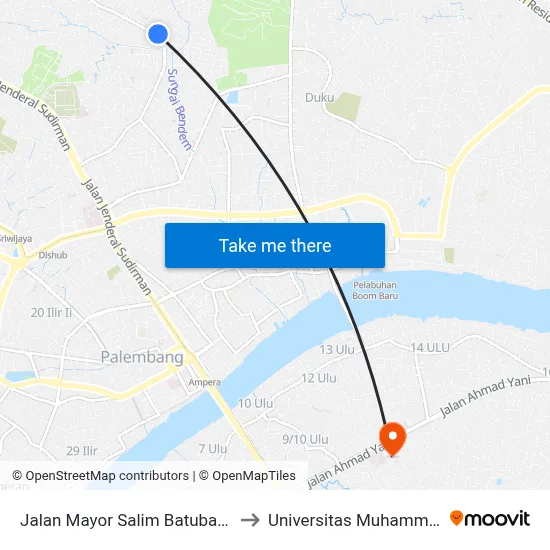 Jalan Mayor Salim Batubara, 233c to Universitas Muhammadiyah map