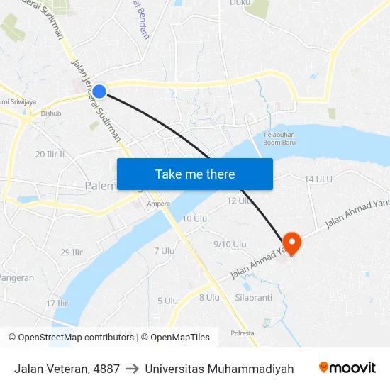 Jalan Veteran, 4887 to Universitas Muhammadiyah map