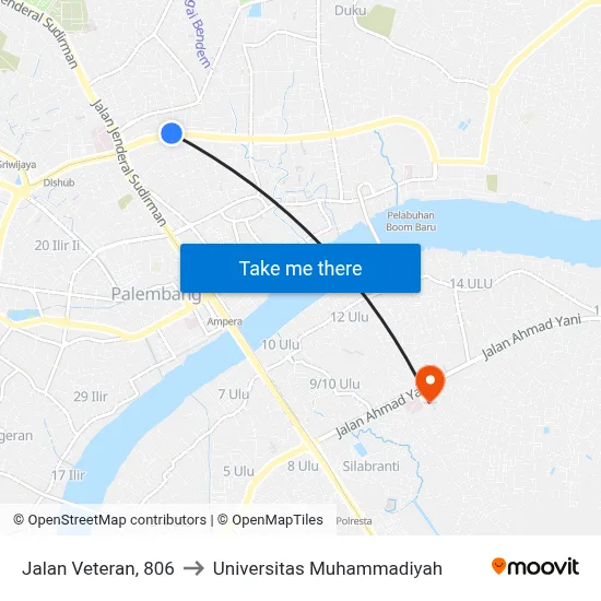 Jalan Veteran, 806 to Universitas Muhammadiyah map