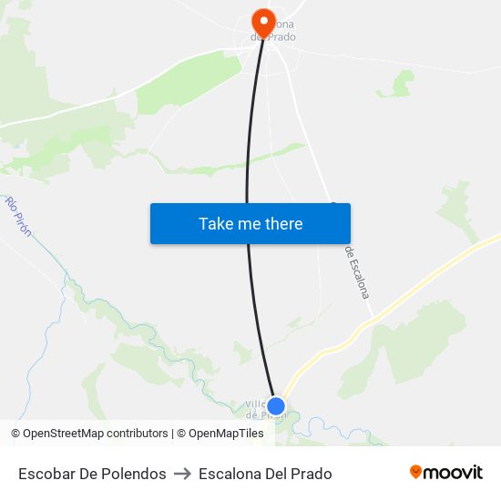 Escobar De Polendos to Escalona Del Prado map