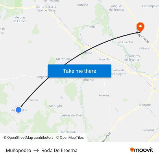 Muñopedro to Roda De Eresma map