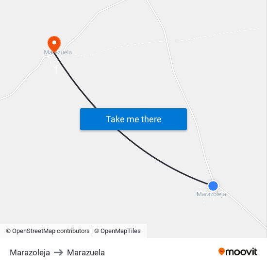 Marazoleja to Marazuela map