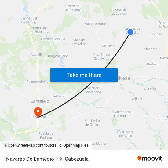 Navares De Enmedio to Cabezuela map