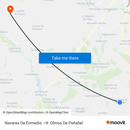 Navares De Enmedio to Olmos De Peñafiel map
