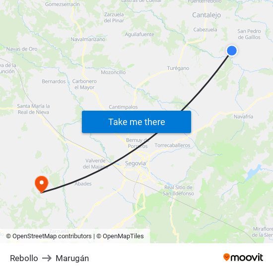 Rebollo to Marugán map