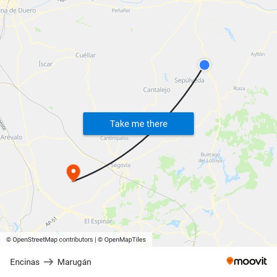 Encinas to Marugán map