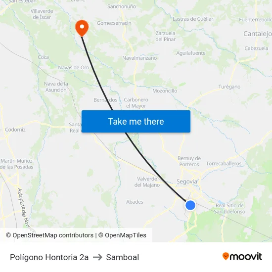 Polígono Hontoria 2a to Samboal map