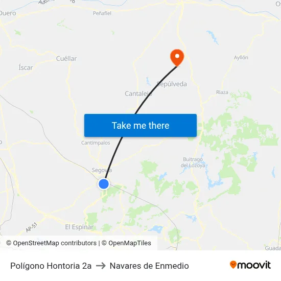 Polígono Hontoria 2a to Navares de Enmedio map