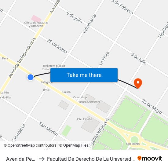 Avenida Pedro Luro, 3162 to Facultad De Derecho De La Universidad Nacional De Mar Del Plata (Unmdp) map