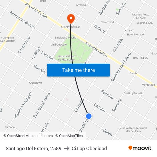 Santiago Del Estero, 2589 to Ci.Lap Obesidad map