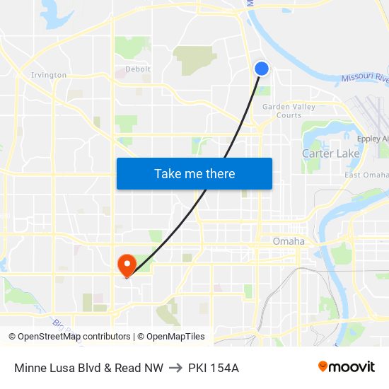 Minne Lusa Blvd & Read NW to PKI 154A map