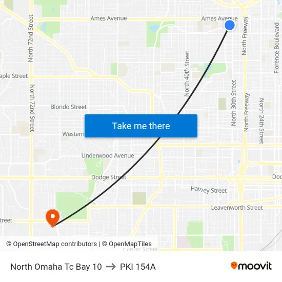 North Omaha Tc Bay 10 to PKI 154A map