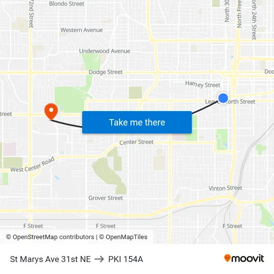 St Marys Ave 31st NE to PKI 154A map