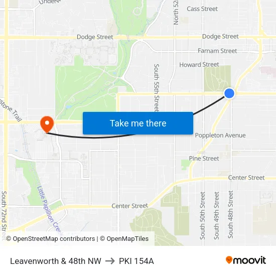 Leavenworth & 48th NW to PKI 154A map