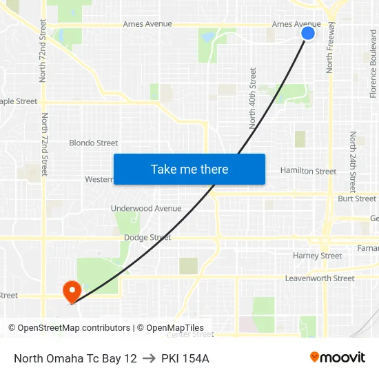 North Omaha Tc Bay 12 to PKI 154A map