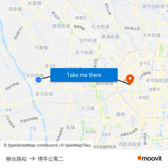 柳台路站 to 博学公寓二 map