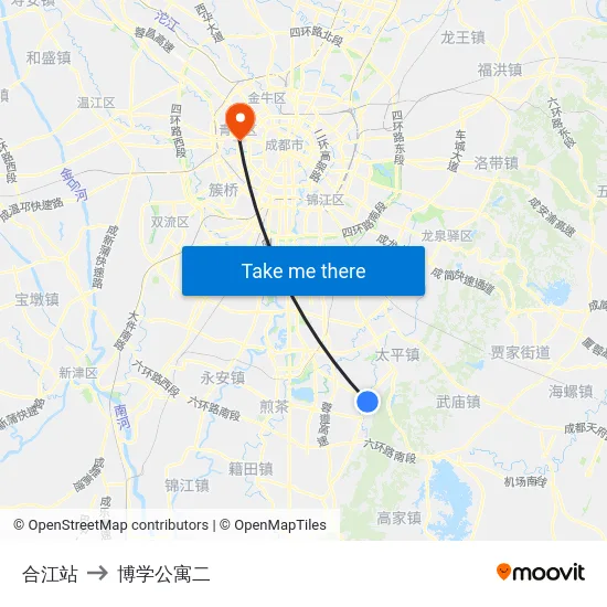 合江站 to 博学公寓二 map