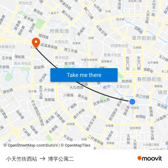 小天竺街西站 to 博学公寓二 map