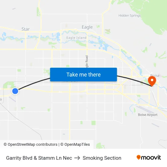 Garrity Blvd & Stamm Ln Nec to Smoking Section map