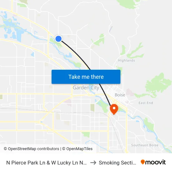 N Pierce Park Ln & W Lucky Ln Nec to Smoking Section map