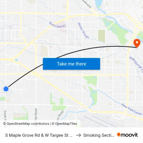 S Maple Grove Rd & W Targee St Nec to Smoking Section map