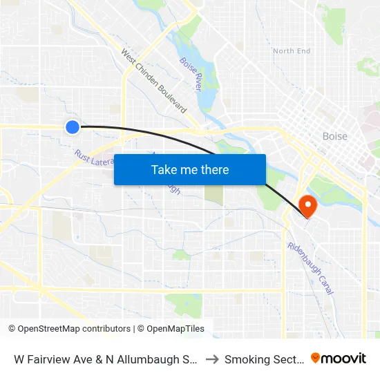 W Fairview Ave & N Allumbaugh St Nec to Smoking Section map
