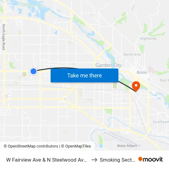 W Fairview Ave & N Steelwood Ave Sec to Smoking Section map