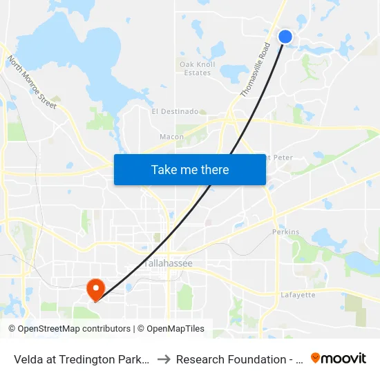 Velda at Tredington Park Dr Farside to Research Foundation - Building A map
