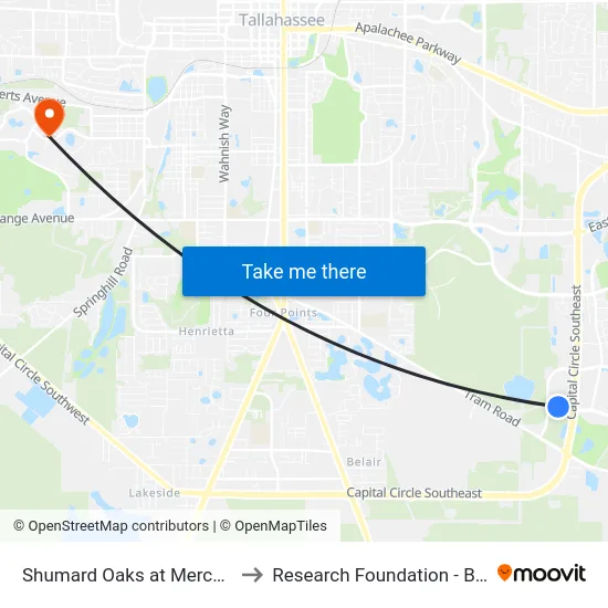 Shumard Oaks at Merchants Wb to Research Foundation - Building A map