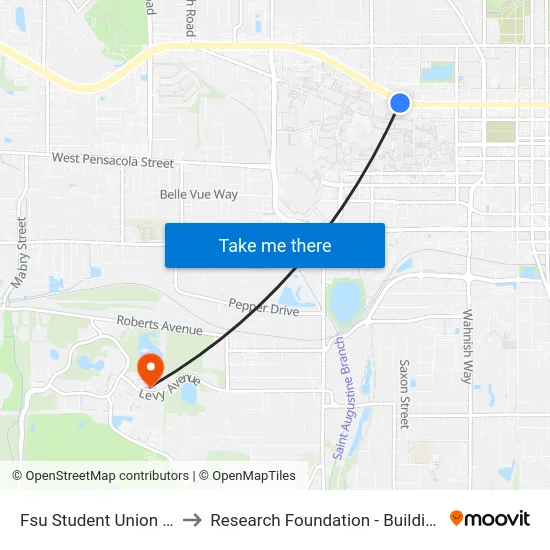 Fsu Student Union Wb to Research Foundation - Building A map