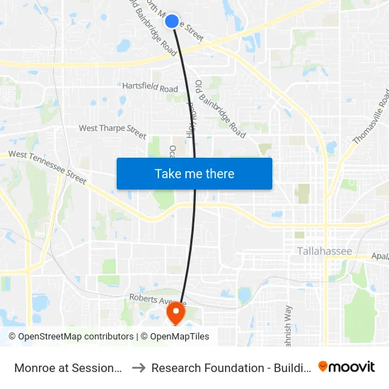 Monroe at Sessions Sb to Research Foundation - Building A map