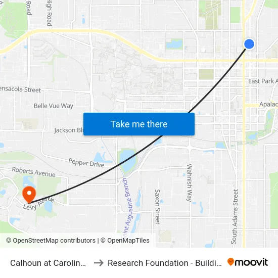 Calhoun at Carolina Sb to Research Foundation - Building A map