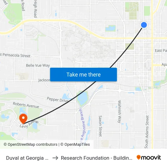 Duval at Georgia Nb to Research Foundation - Building A map