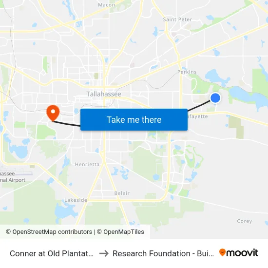 Conner at Old Plantation Sb to Research Foundation - Building A map