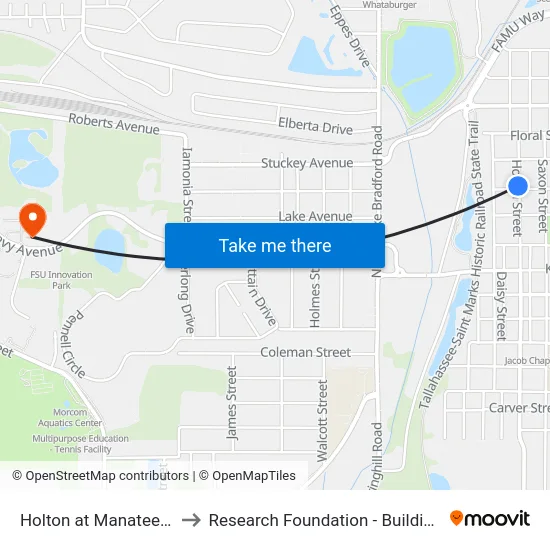 Holton at Manatee Sb to Research Foundation - Building A map