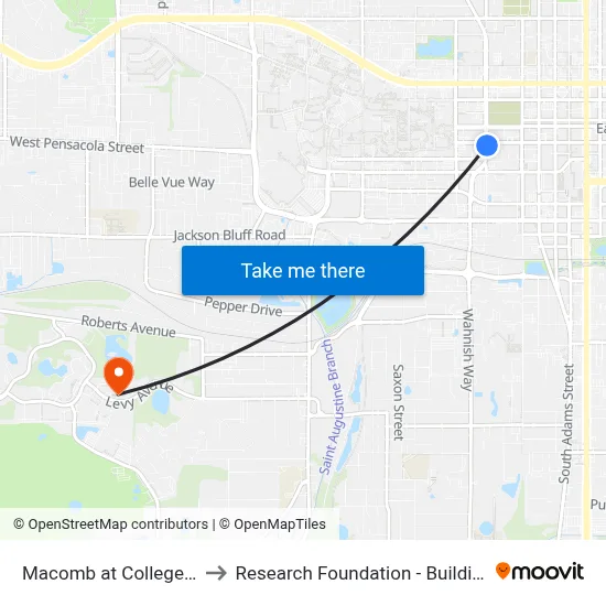 Macomb at College Nb to Research Foundation - Building A map